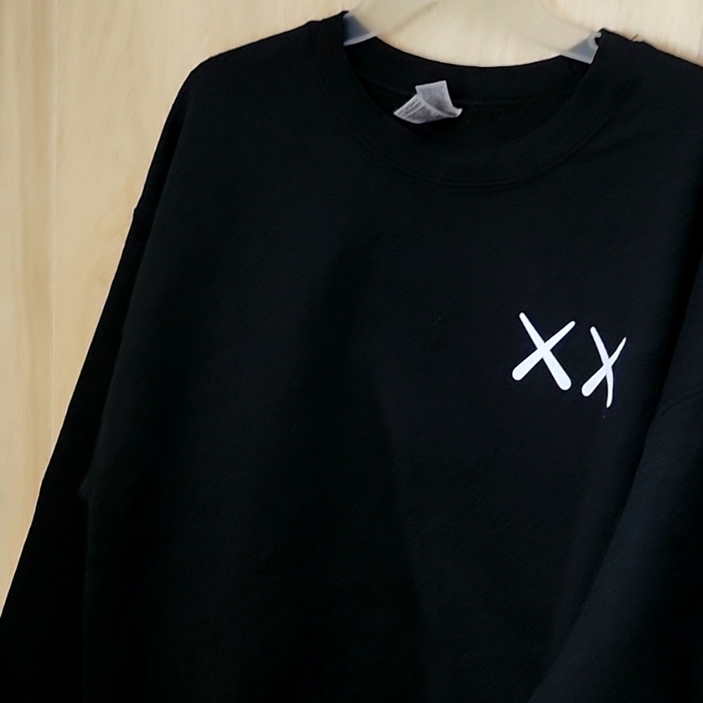 mens long sleeve crew neck sweatshirt large